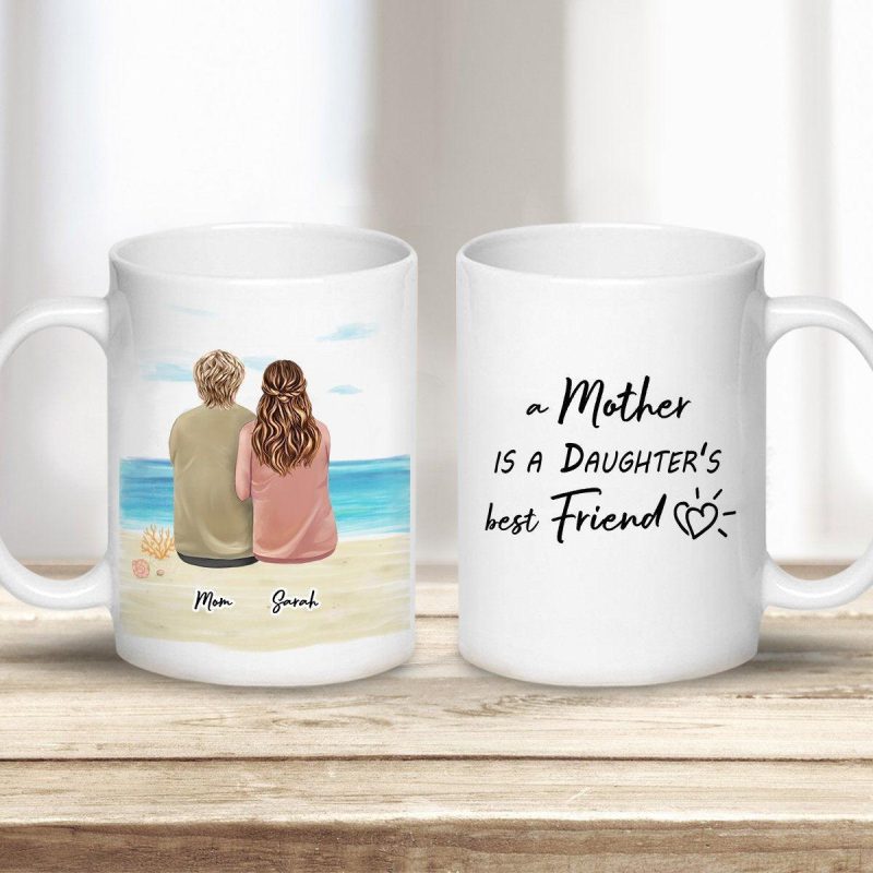 beach sand custom printed mothers day coffee mug alpha paw