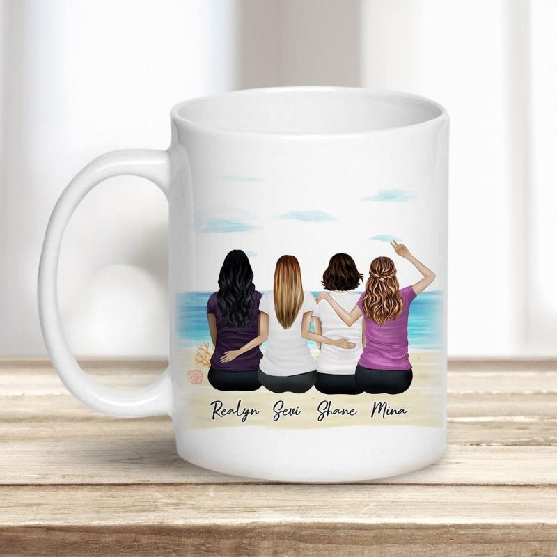 beach sand personalized best friend sister coffee mug alpha paw 1