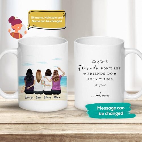 beach sand personalized best friend sister coffee mug alpha paw 2