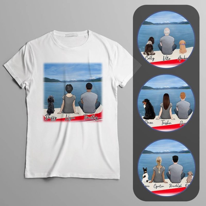 boat personalized pet and owner t shirt alpha paw