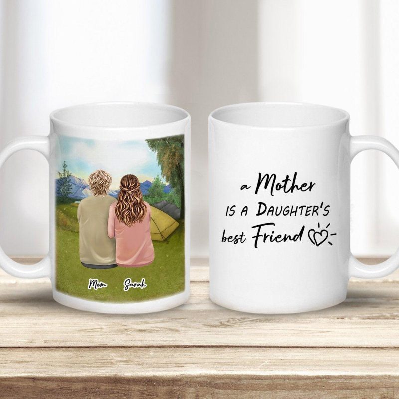 camping personalized mothers day coffee mug alpha paw