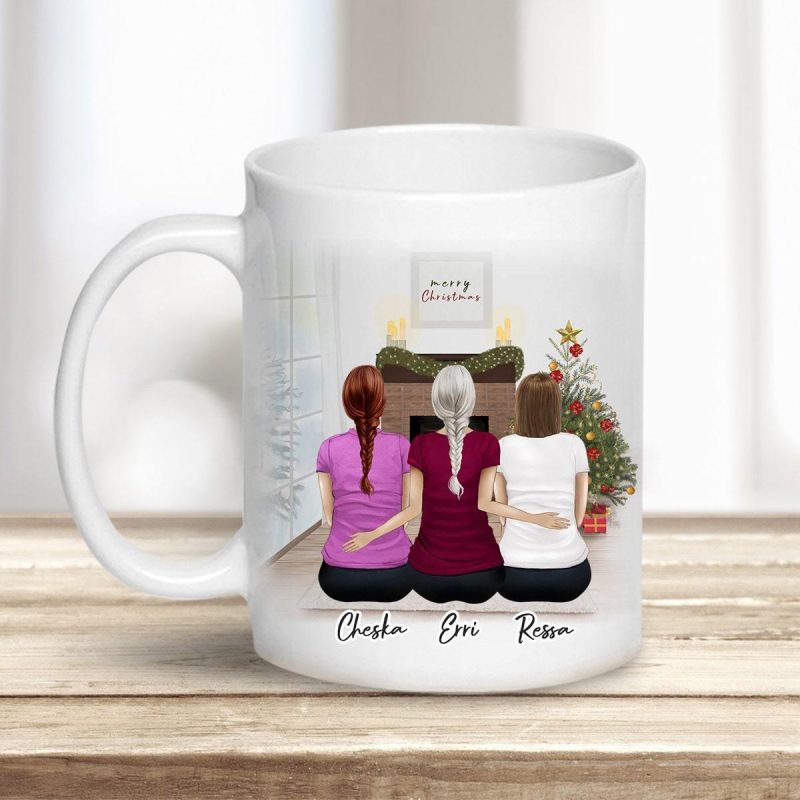 christmas scene personalized sister best friend coffee mug alpha paw 1