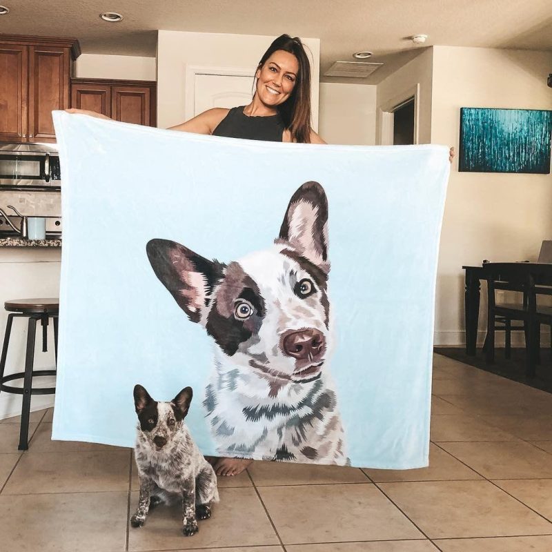 custom pet fleece blanket alpha paw 13