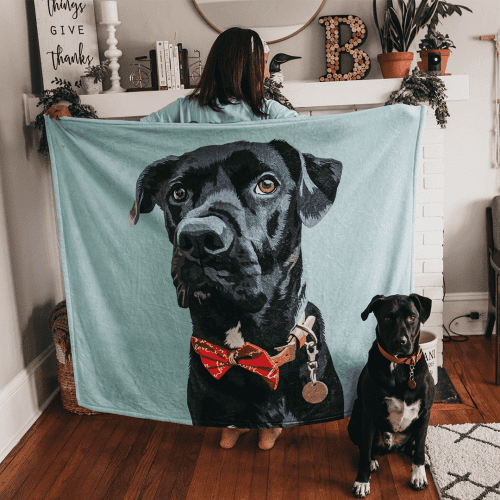 custom pet fleece blanket alpha paw 4