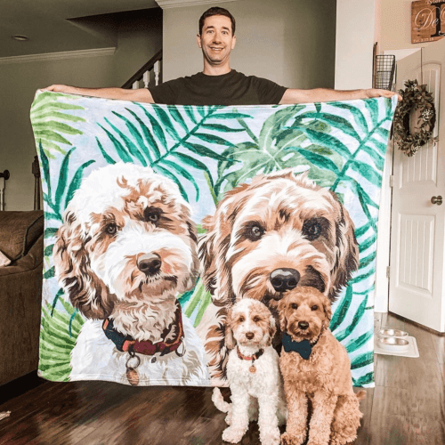 custom pet fleece blanket alpha paw 9