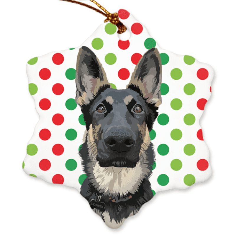 custom pet ornament alpha paw 1