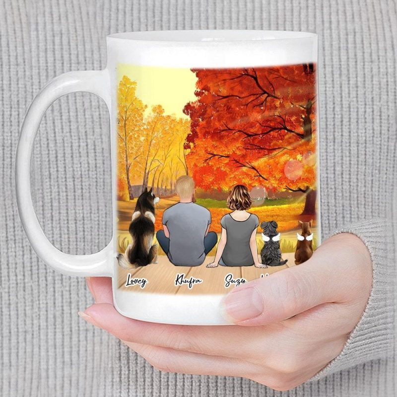 fall personalized pet coffee mug alpha paw