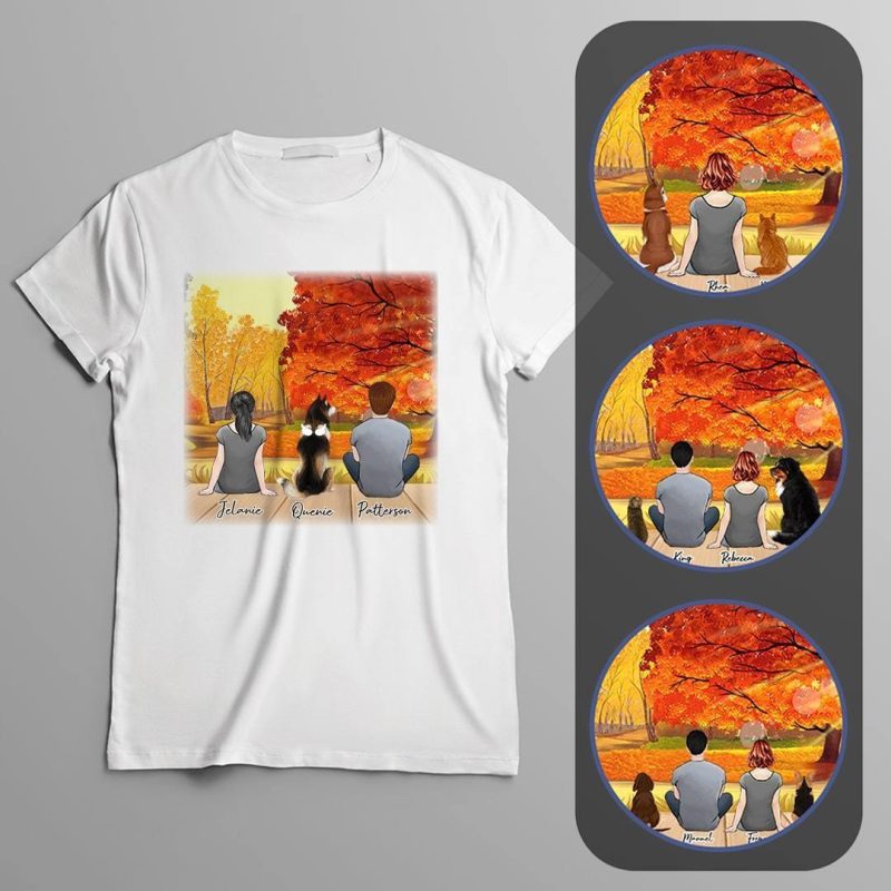 fall personalized pet t shirt alpha paw 1