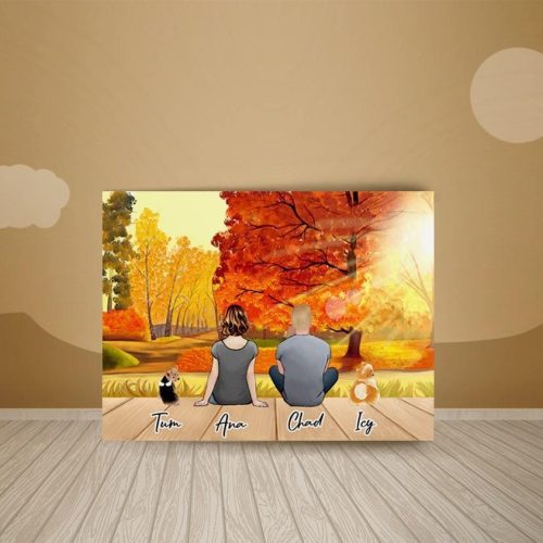 fall personalized pet wrapped canvas alpha paw 2