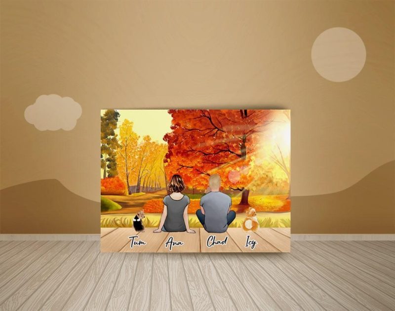 fall personalized pet wrapped canvas alpha paw 2