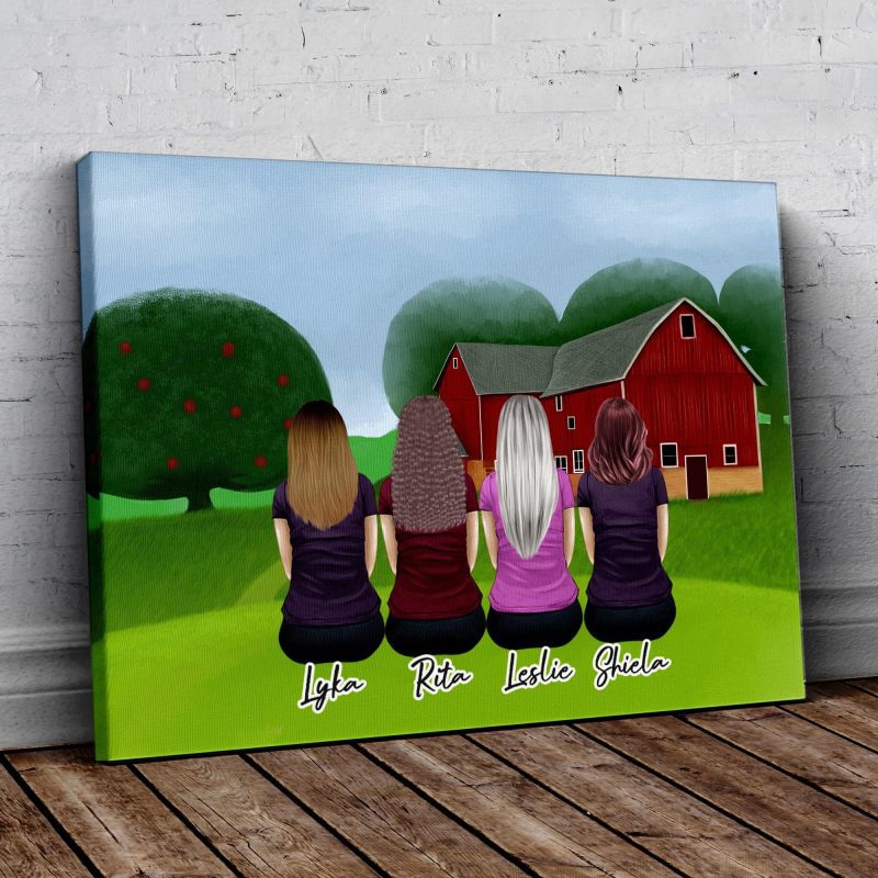 farm personalized best friend wrapped canvas alpha paw