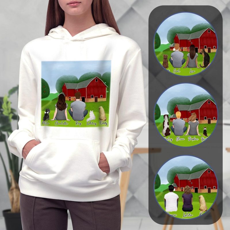 farm personalized pet and owner hoodies alpha paw