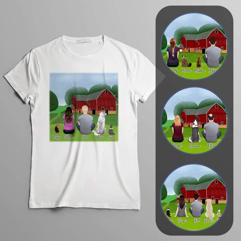 farm personalized pet and owner t shirt alpha paw