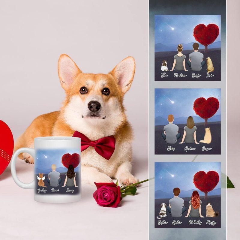 heart tree personalized pet and owner coffee mug alpha paw 2