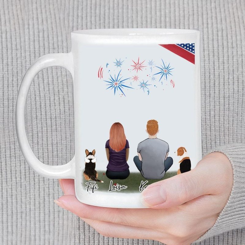 july 4th personalized pet and owner coffee mug alpha paw 1