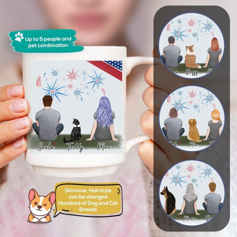 july 4th personalized pet and owner coffee mug alpha paw 2