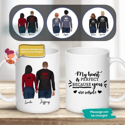 king queen couples mug alpha paw 4