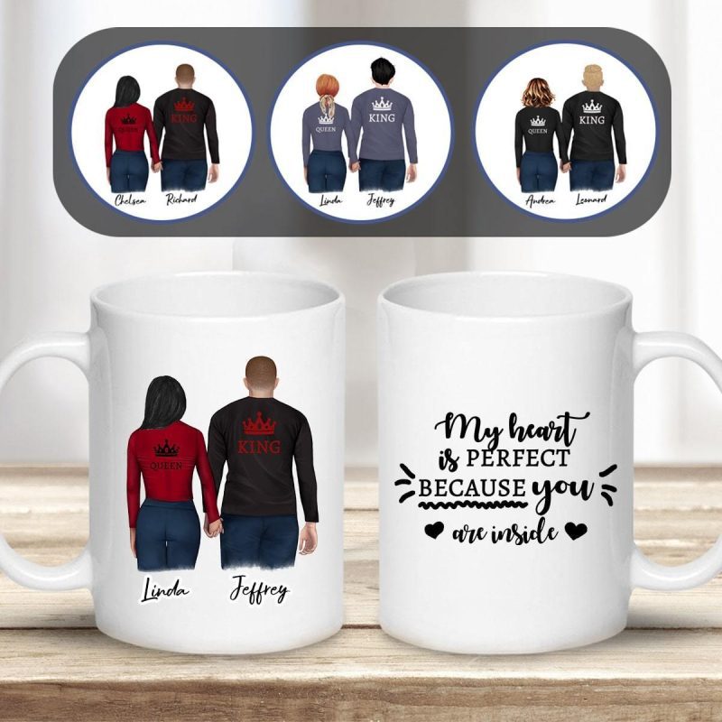 king queen couples mug alpha paw 5