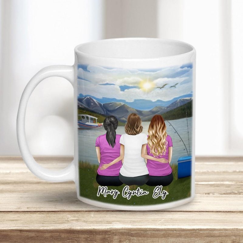 lake and mountain personalized best friend sister coffee mug alpha paw 1