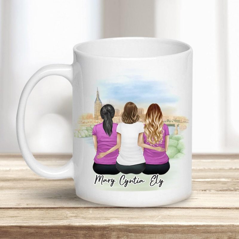 nashville personalized best friend sister coffee mug alpha paw 1