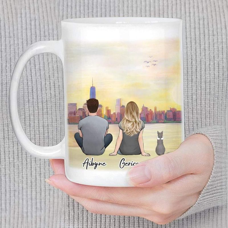 nyc custom printed pet and owner coffee mug alpha paw