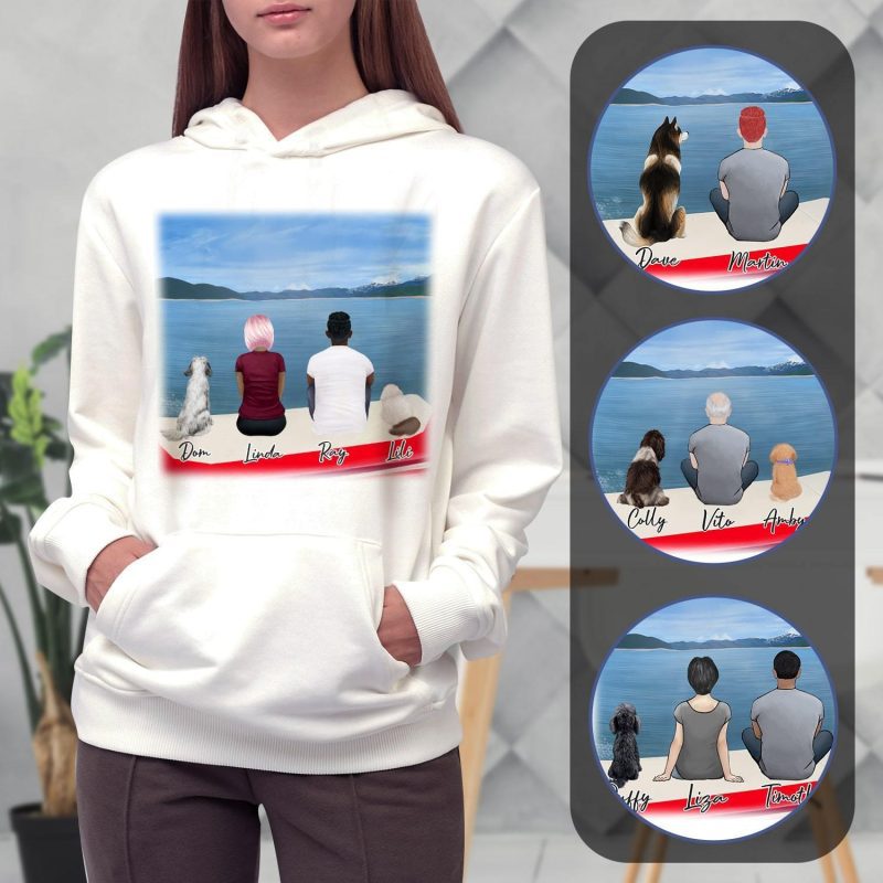 on a boat personalized pet and owner hoodies alpha paw