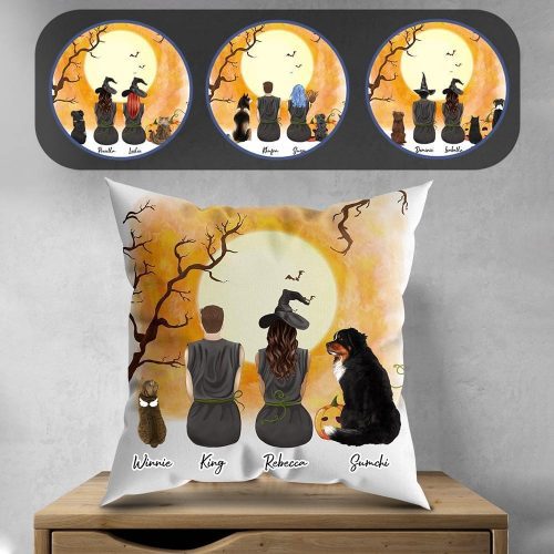 personalized halloween pillow alpha paw 2