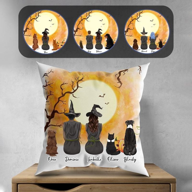 personalized halloween pillow alpha paw 3