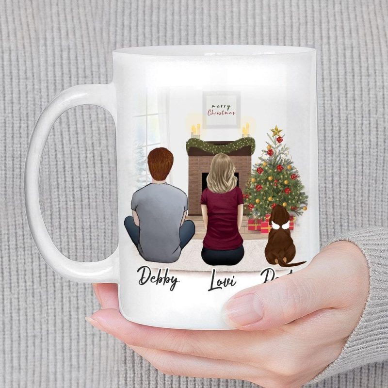 pet and owner christmas coffee mug personalized and custom printed alpha paw 1