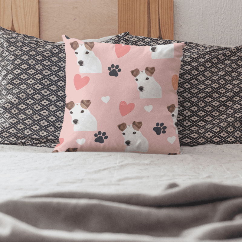 pillow pattern pink heart