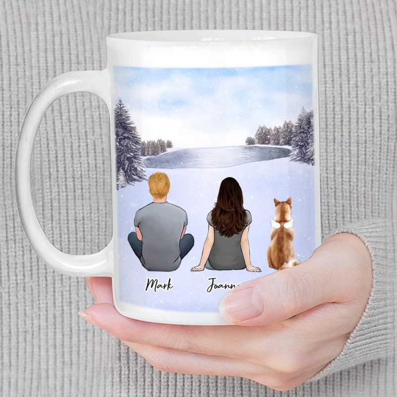 snow custom pet and owner coffee mug alpha paw 1