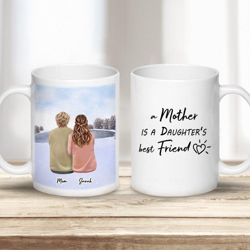 snow personalized mothers day coffee mug alpha paw