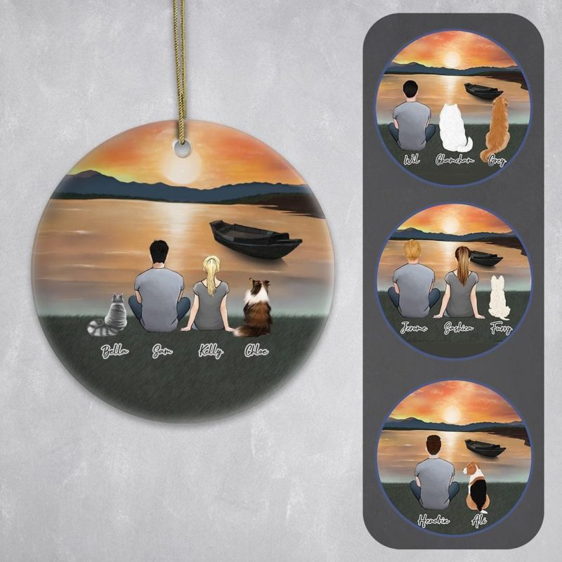 sunset circle ornament alpha paw