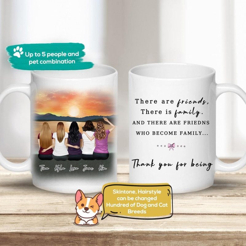 sunset personalized best friend or sisters coffee mug alpha paw 2