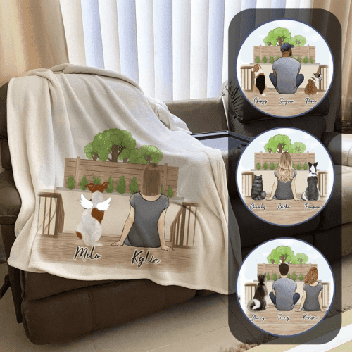 the backyard personalized pet and owner blanket alpha paw 2