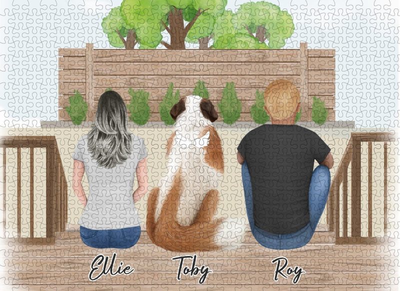 the backyard personalized pet and owner puzzle alpha paw