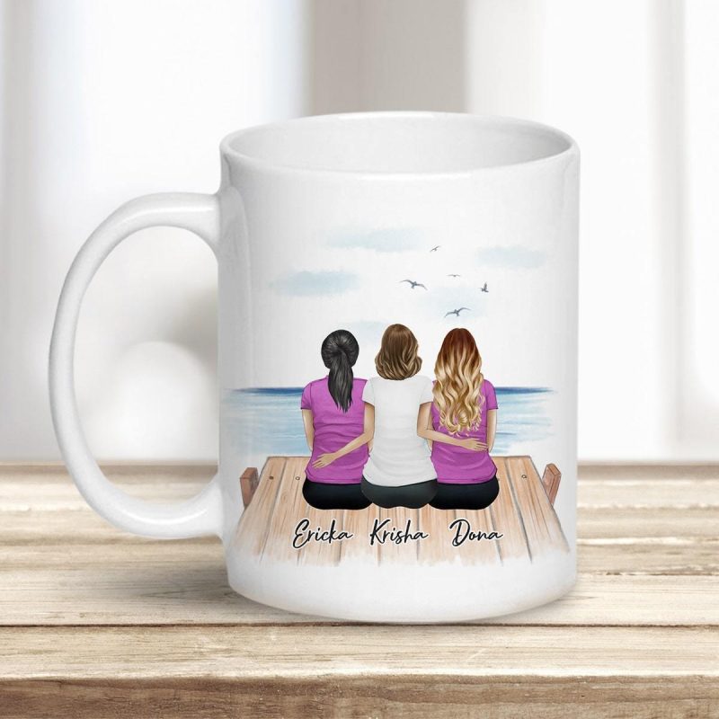 the dock personalized best friend or sisters coffee mug alpha paw 1