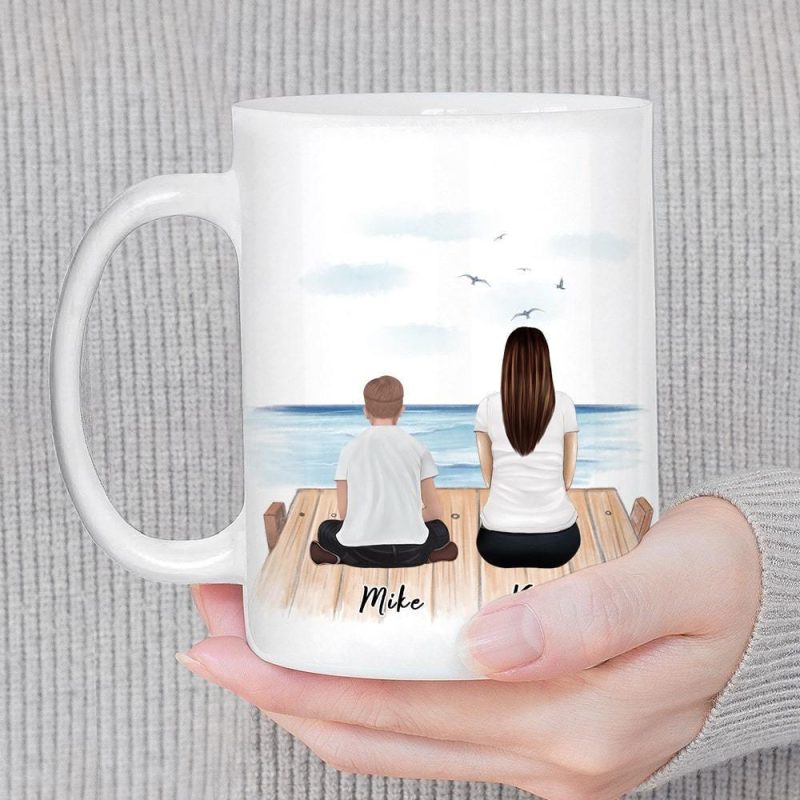 the dock personalized family coffee mug alpha paw