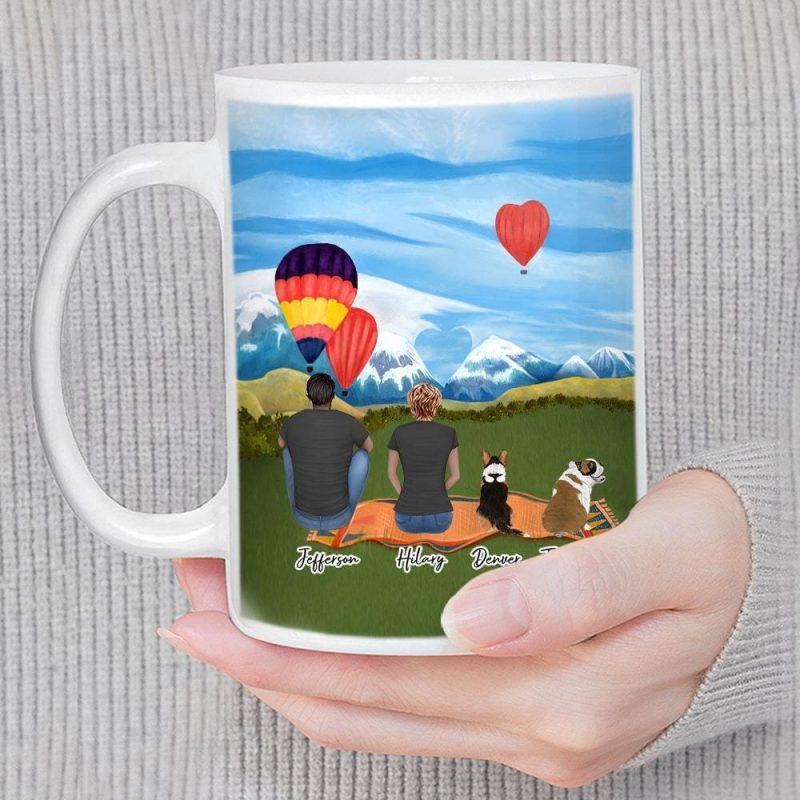 valentine day custom printed pet and owner coffee mug alpha paw