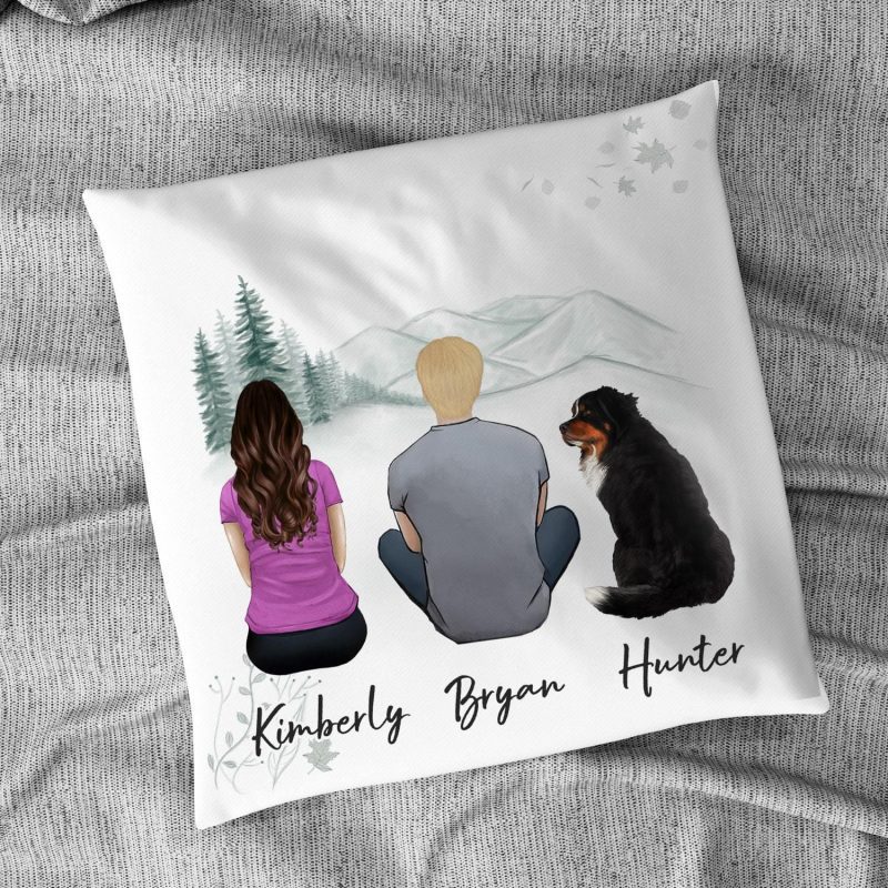 white mountains personalized pet and owner pillow alpha paw 2